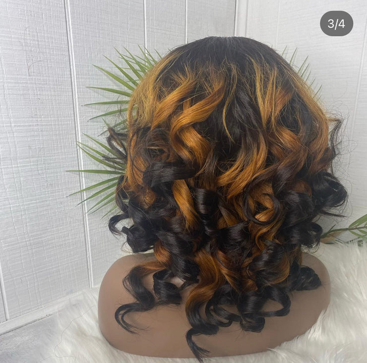 Synthetic wig styling